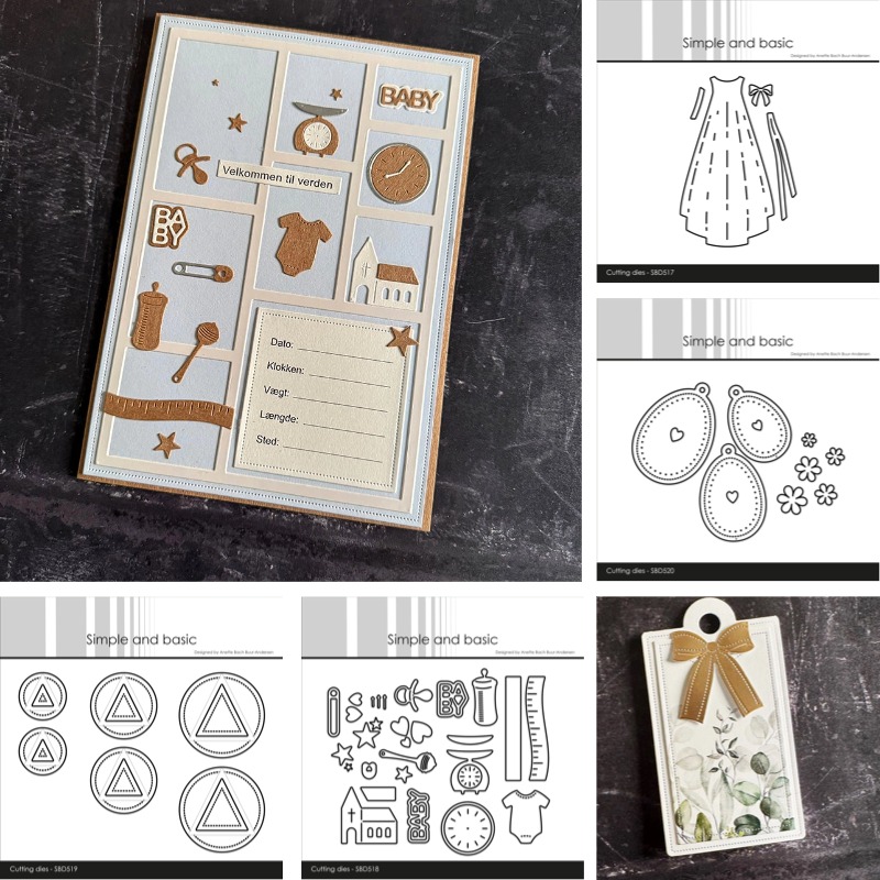 Baby Clothing Icon - قوالب قطع معدنية بتصميم فستان تعميد