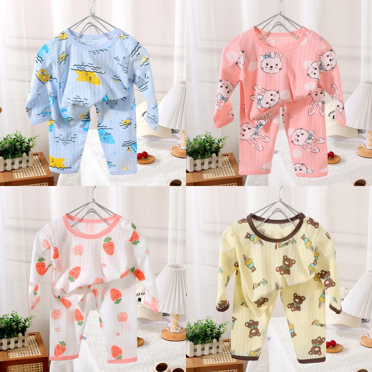 Baby Clothing Crochet - ملابس منزلية قطنية جديدة للأطفال لعام