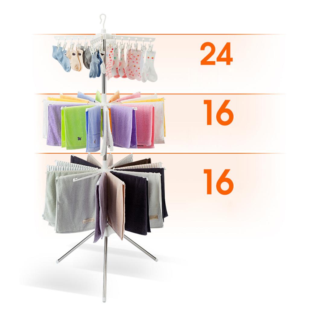 Baby Clothing Drying Rack - 3 طبقات قابلة للطي تجفيف الرف