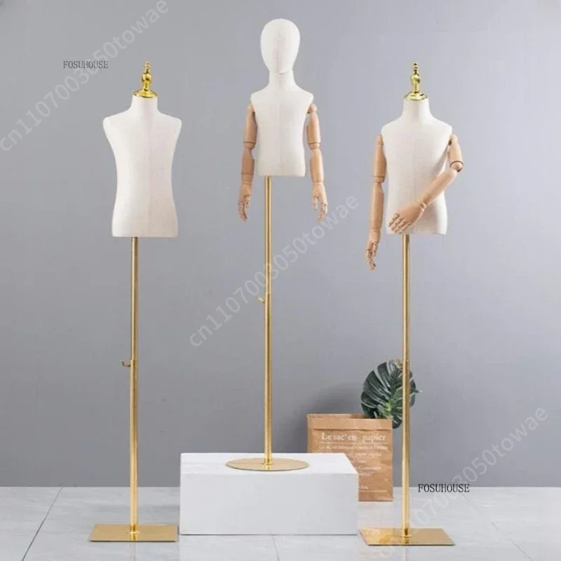 Baby Clothing Display Stand - مانيكان أطفال بجسم علوي مع أذرع