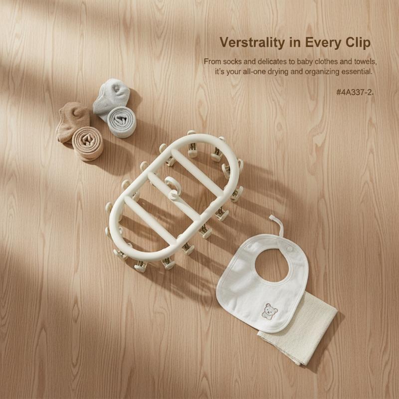 Baby Clothing Drying Rack - رف تجفيف دائري مبتكر مع ميزة