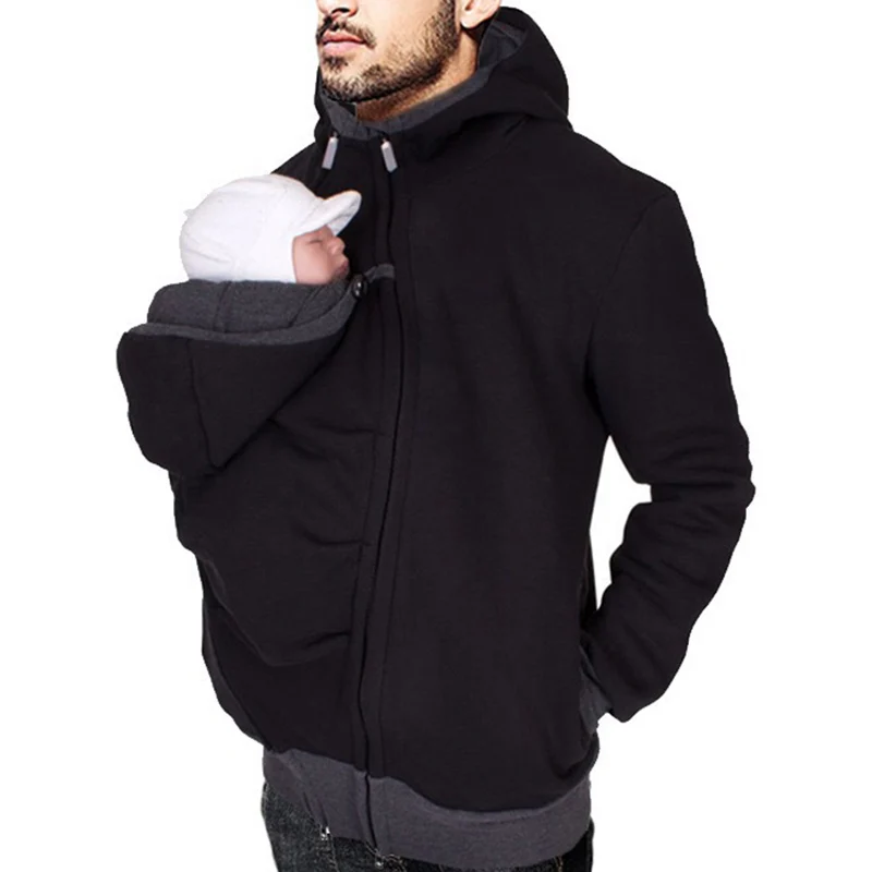Baby Clothing Crochet - الخريف الشتاء الكنغر الطفل الناقل مقنعين