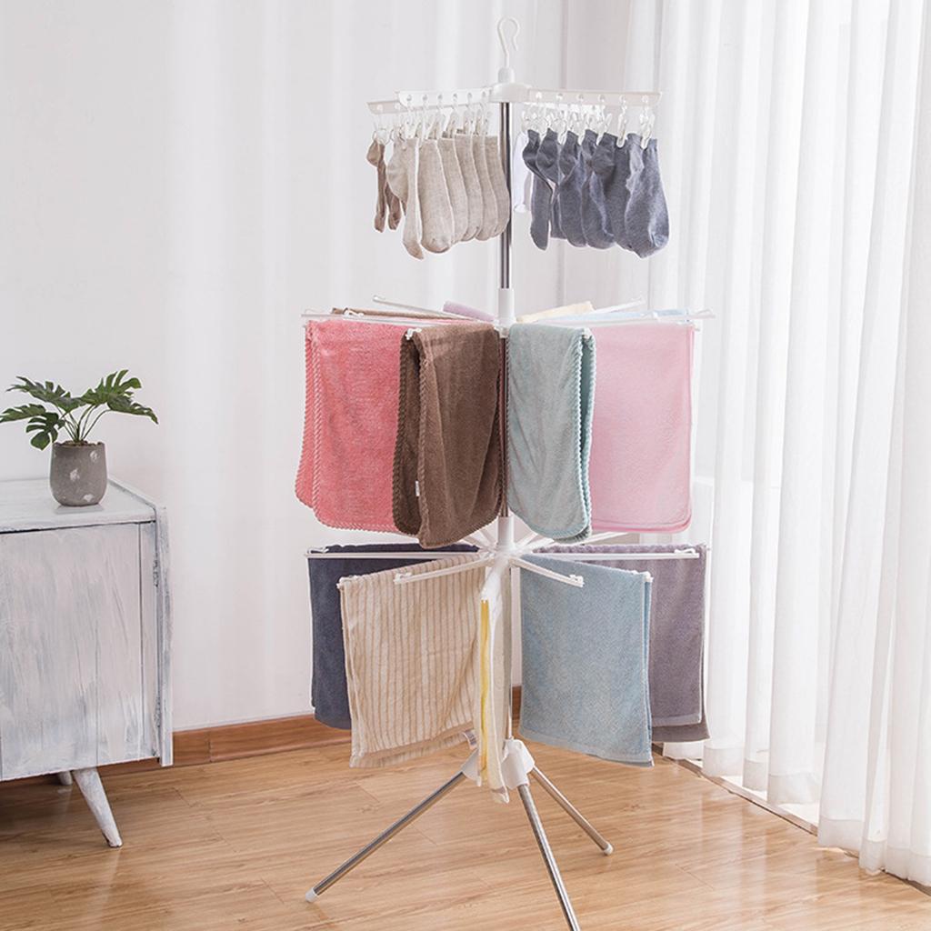 3 طبقات قابلة للطي تجفيف الرف  - مراجعة Baby Clothing Drying Rack وسعره