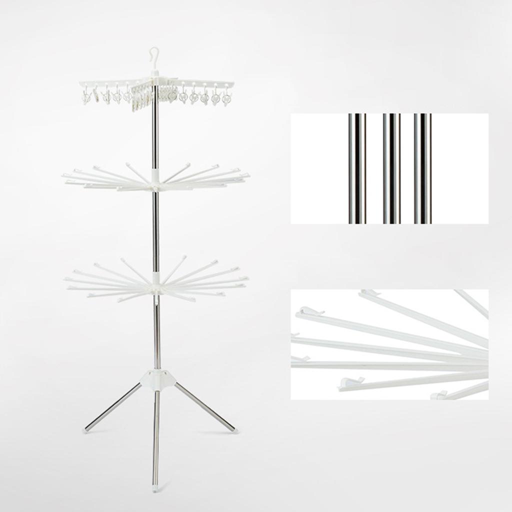 3 طبقات قابلة للطي تجفيف الرف  - مراجعة Baby Clothing Drying Rack وسعره