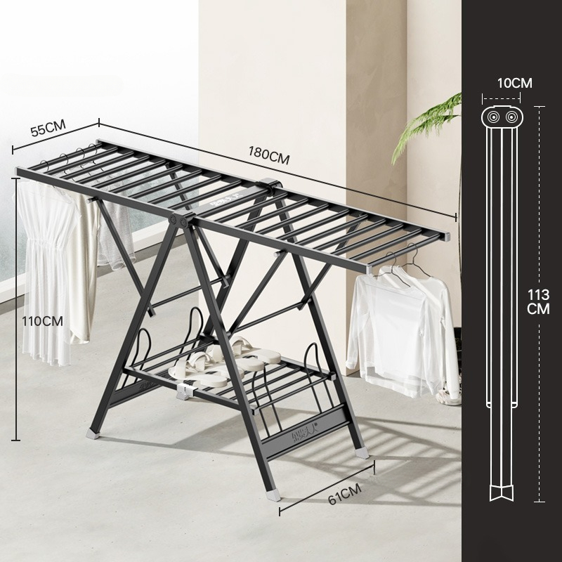 شماعة قابلة للطي للفصول الأربع - مراجعة Baby Clothing Drying Rack وسعره