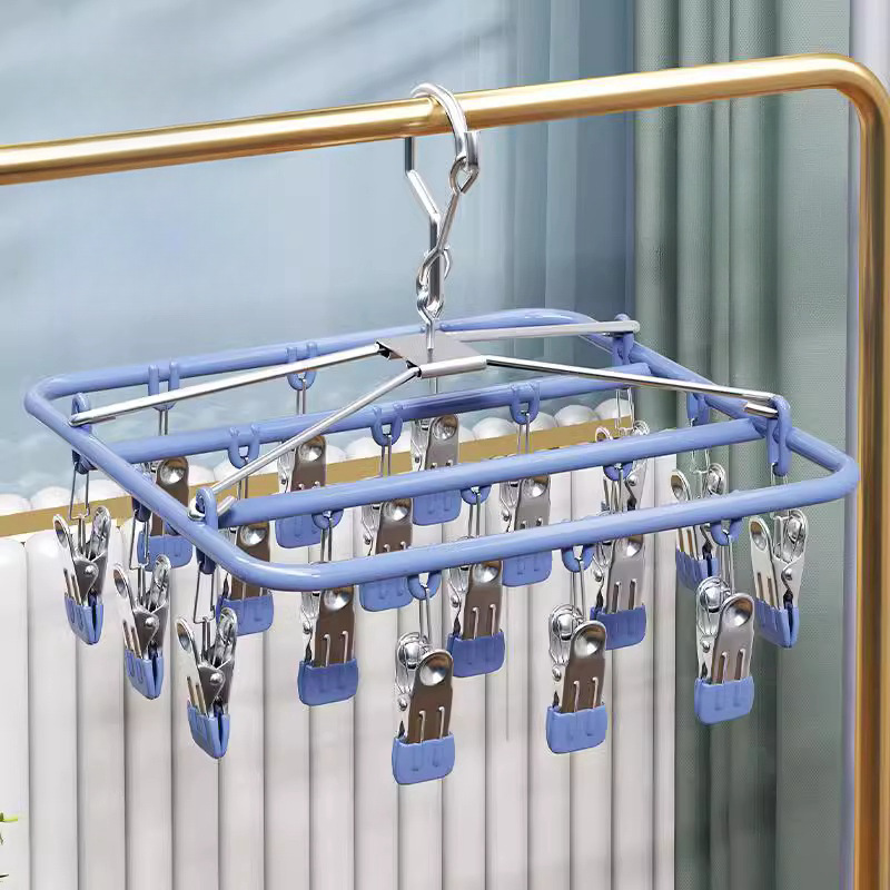 رف تجفيف متعدد المشابك من الفو - مراجعة Baby Clothing Drying Rack وسعره