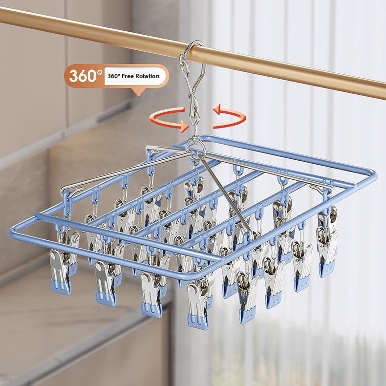 رف تجفيف متعدد المشابك من الفو - مراجعة Baby Clothing Drying Rack وسعره