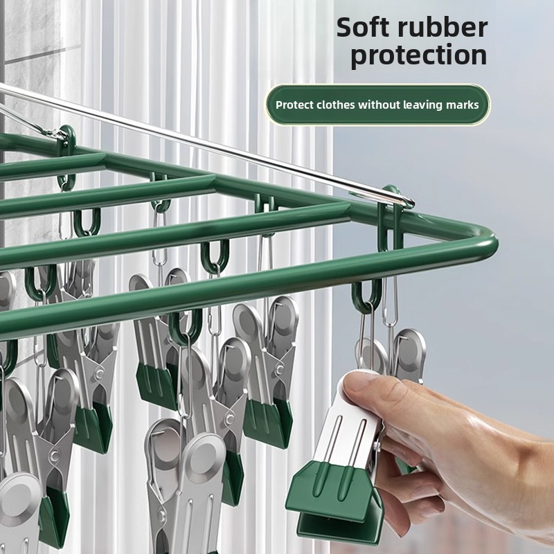 رف تجفيف متعدد المشابك من الفو - مراجعة Baby Clothing Drying Rack وسعره