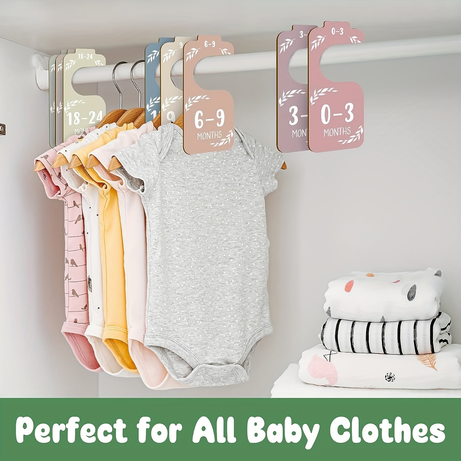 8 قطع فواصل خزانة أطفال خشبية  - مراجعة Baby Clothing Wardrobe وسعره