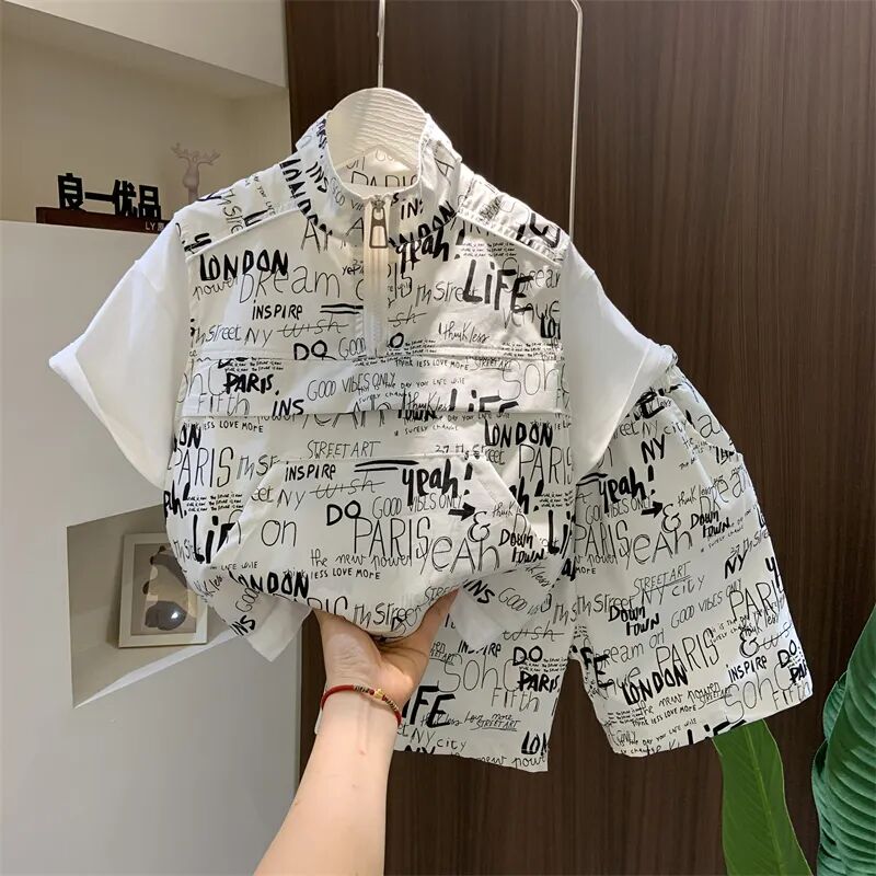 طقم تي شيرت وشورت قصير للأطفال - مراجعة Baby Clothing Drawing وسعره