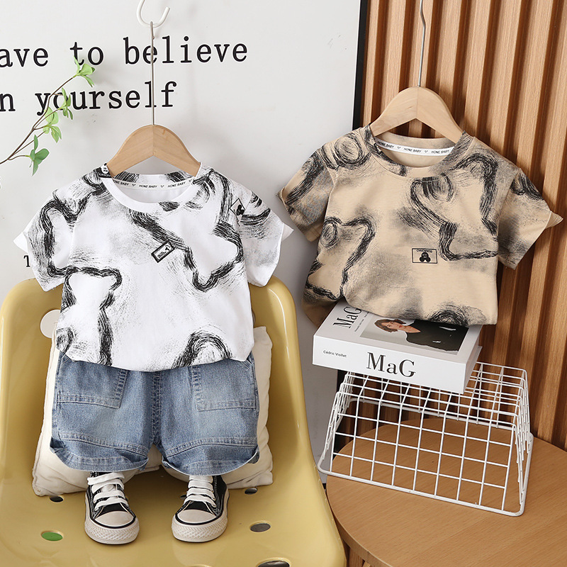 طقم ملابس صيفي للأولاد الصغار  - مراجعة Baby Clothing Drawing وسعره