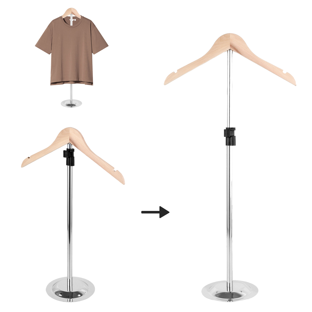 حامل عرض تي شيرت بارتفاع قابل  - مراجعة Baby Clothing Display Stand وسعره