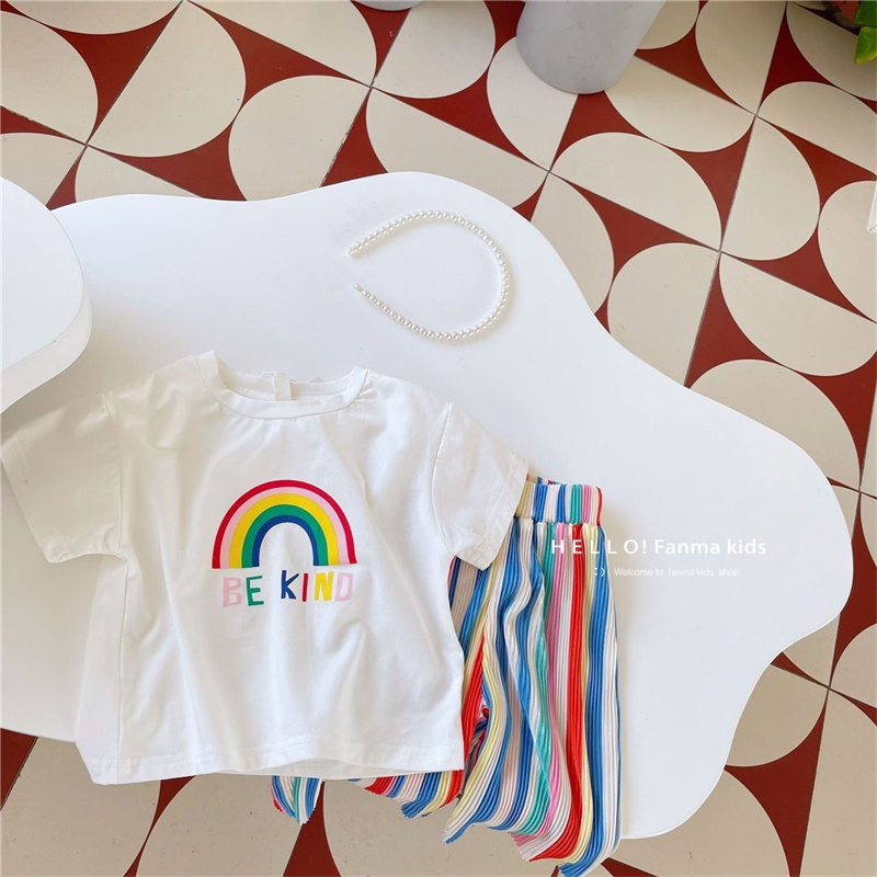 طقم تي شيرت وسراويل بأكمام قصي - مراجعة Baby Clothing Drawing وسعره