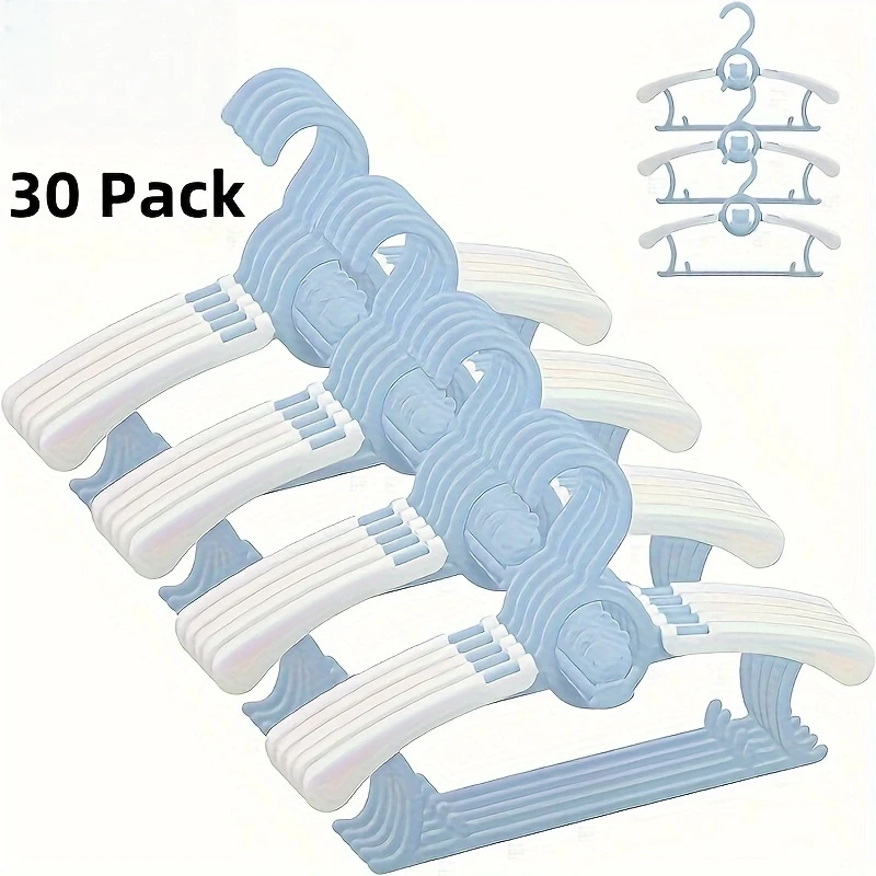 30 قطعة من شماعات ملابس الأطفا - مراجعة Baby Clothing Drying Rack وسعره