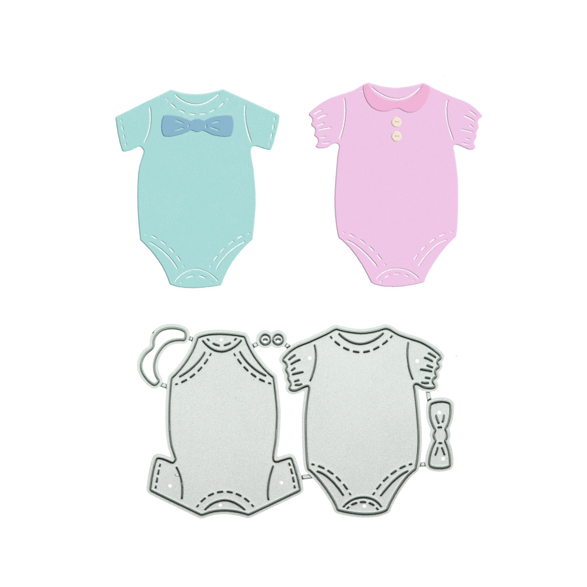 قطع معدنية يموت ملابس الطفل رو - مراجعة Baby Clothing Patterns وسعره