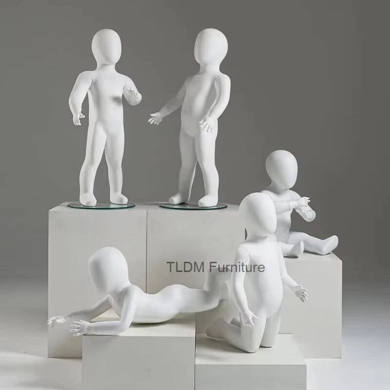 مانيكان أطفال أبيض مطفأ اللمعة - مراجعة Baby Clothing Display Stand وسعره