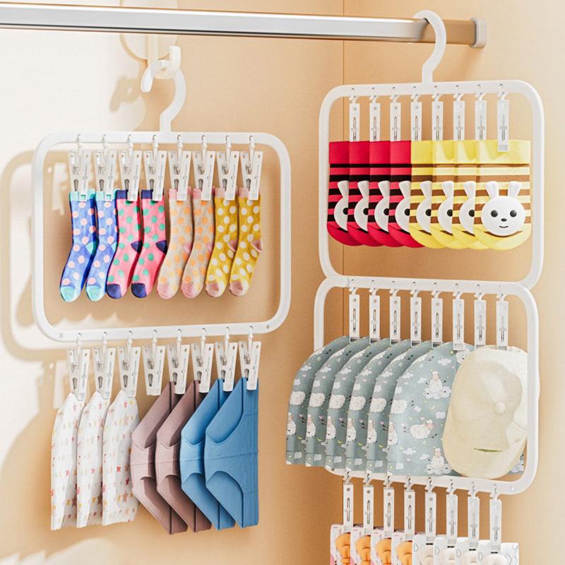 حامل تجفيف الجوارب متعدد الوظا - مراجعة Baby Clothing Drying Rack وسعره